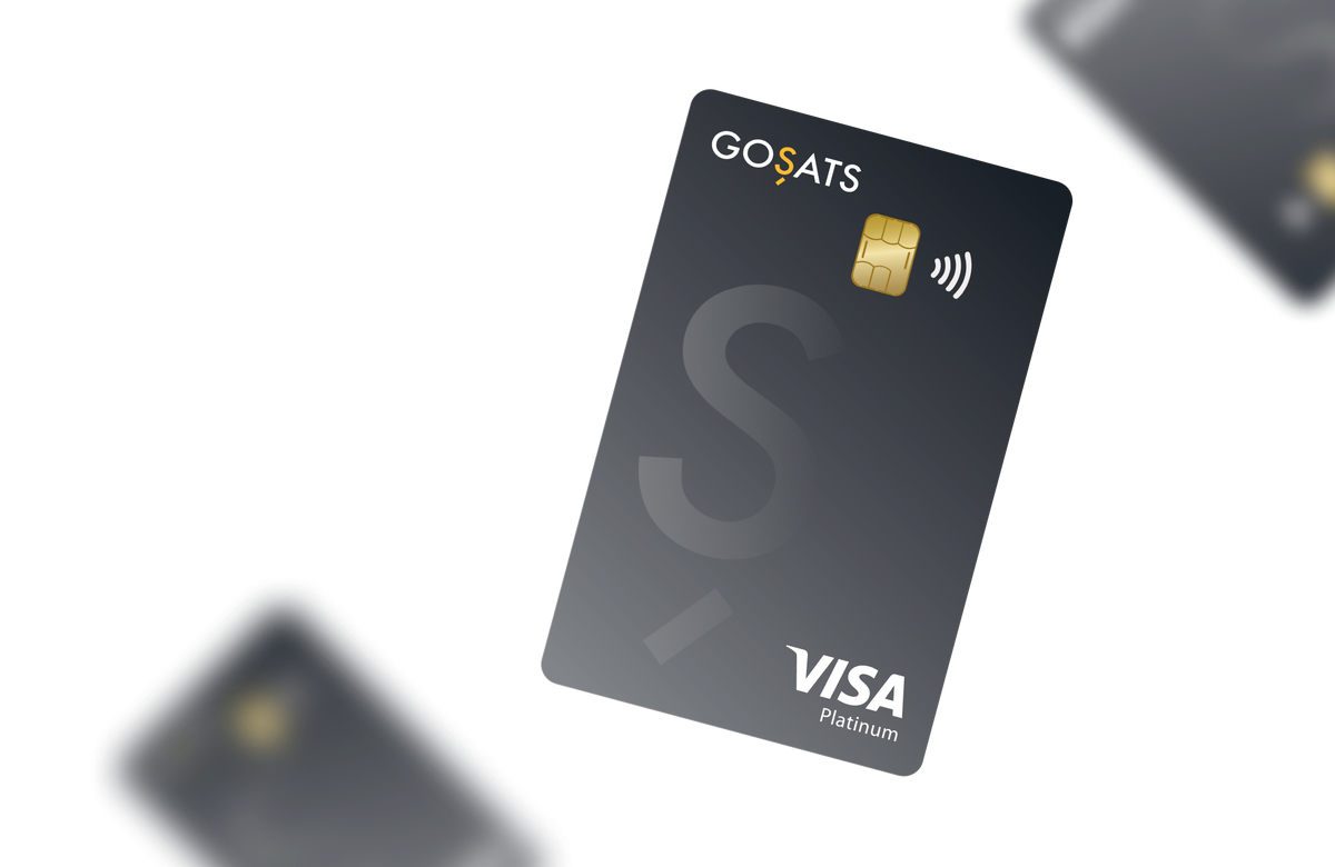 GoSats Bitcoin Rewards Card