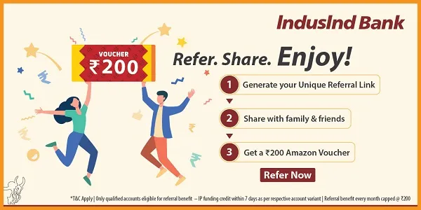 How to refer IndusInd Bank Saving Account