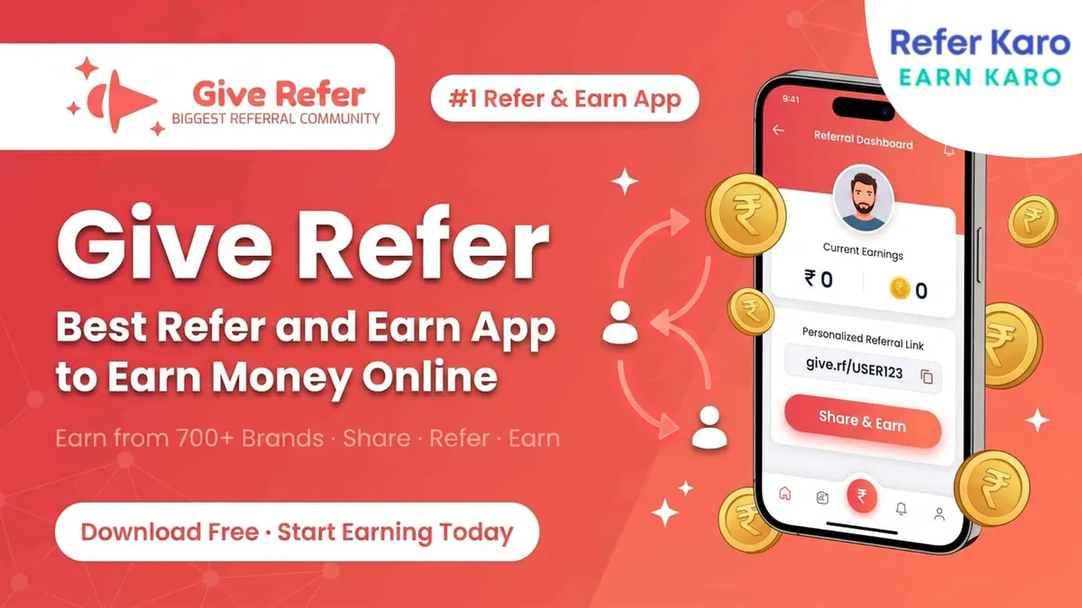 GiveRefer: Best Refer and Earn App to Earn Money Online