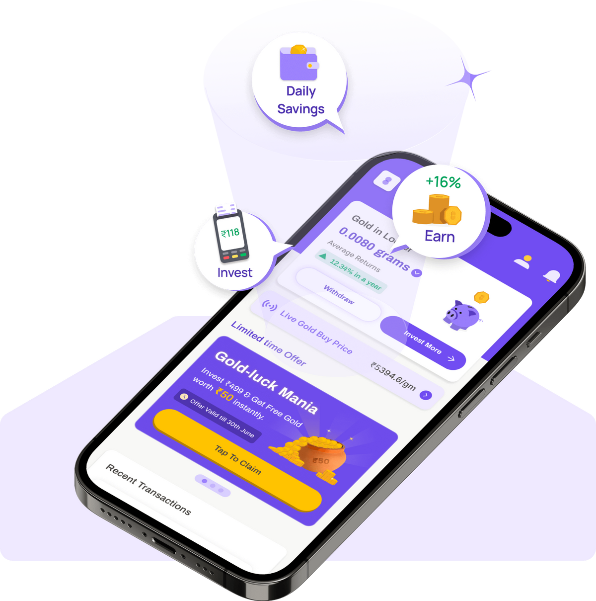 Spare8 Digital Gold Investment App