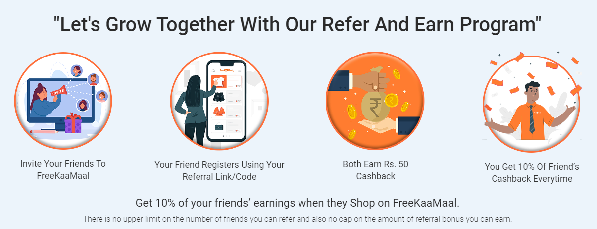 How does FreeKaaMaal Refer and Earn