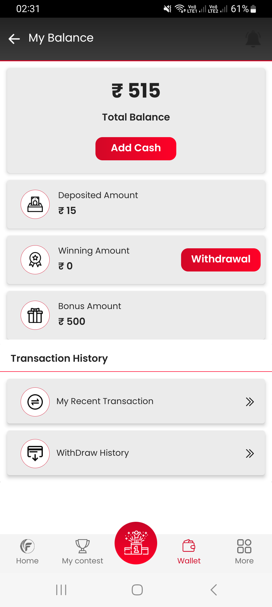 Famous11 Bonus Cash - Referral Reward