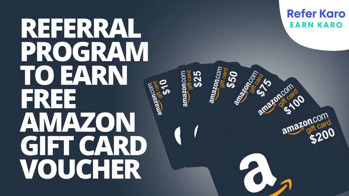 Get Free Amazon Gift Card Voucher By Referral