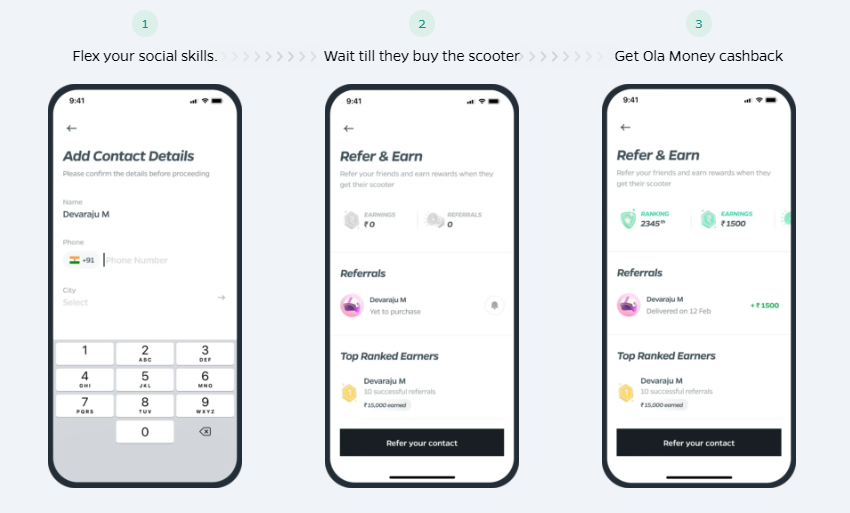 How To Refer OLA Electric